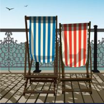 Brighton deck chairs overlooking the sea - a blog post by Sarah Maidment Interiors, interior designer, Berkhamsted, St. Albans, Hertfordshire