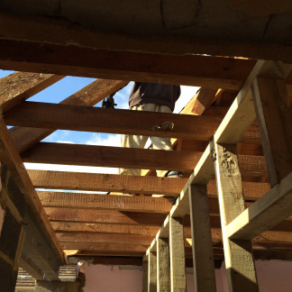 Roof Joists - from a project managed by Sarah Maidment, interior design services in Hertfordshire