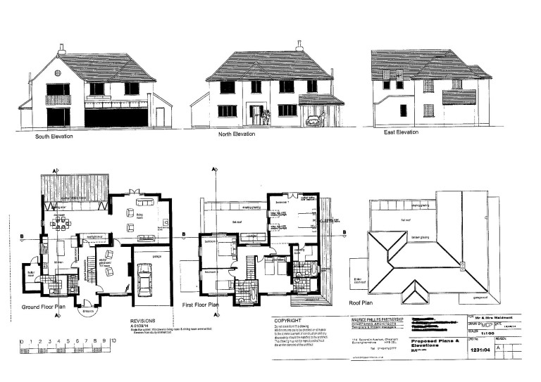 Plan drawings for a 1930's house renovation - project managed by Sarah Maidment, interior design services, Berkhamsted, St. Albans, Hertfordshire