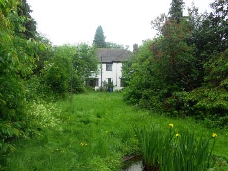 A garden view before the work commenced - project overseen by Sarah Maidment, interior design services, Berkhamsted, St. Albans